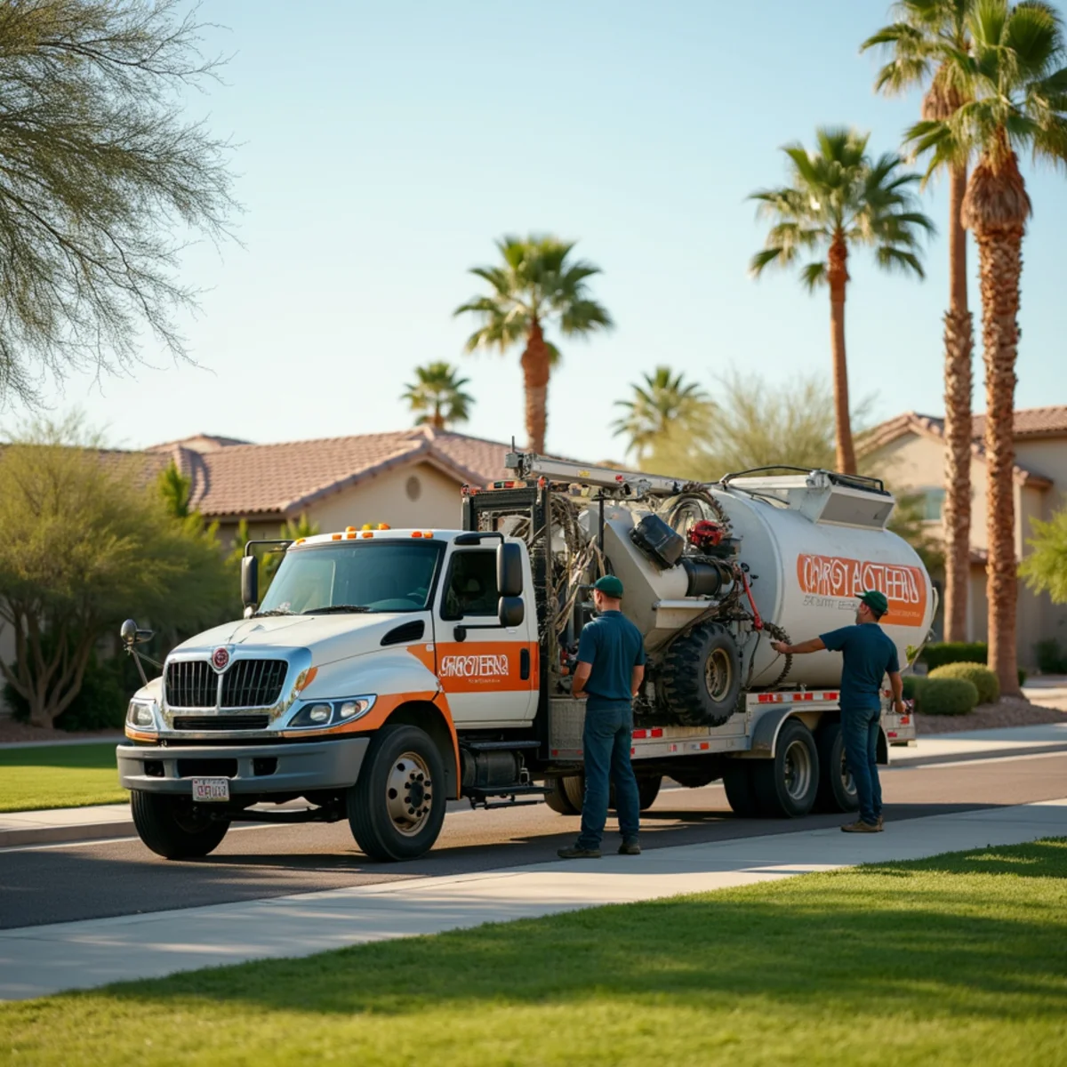 YardGuy4Hire crew and branded truck in Mesa, AZ