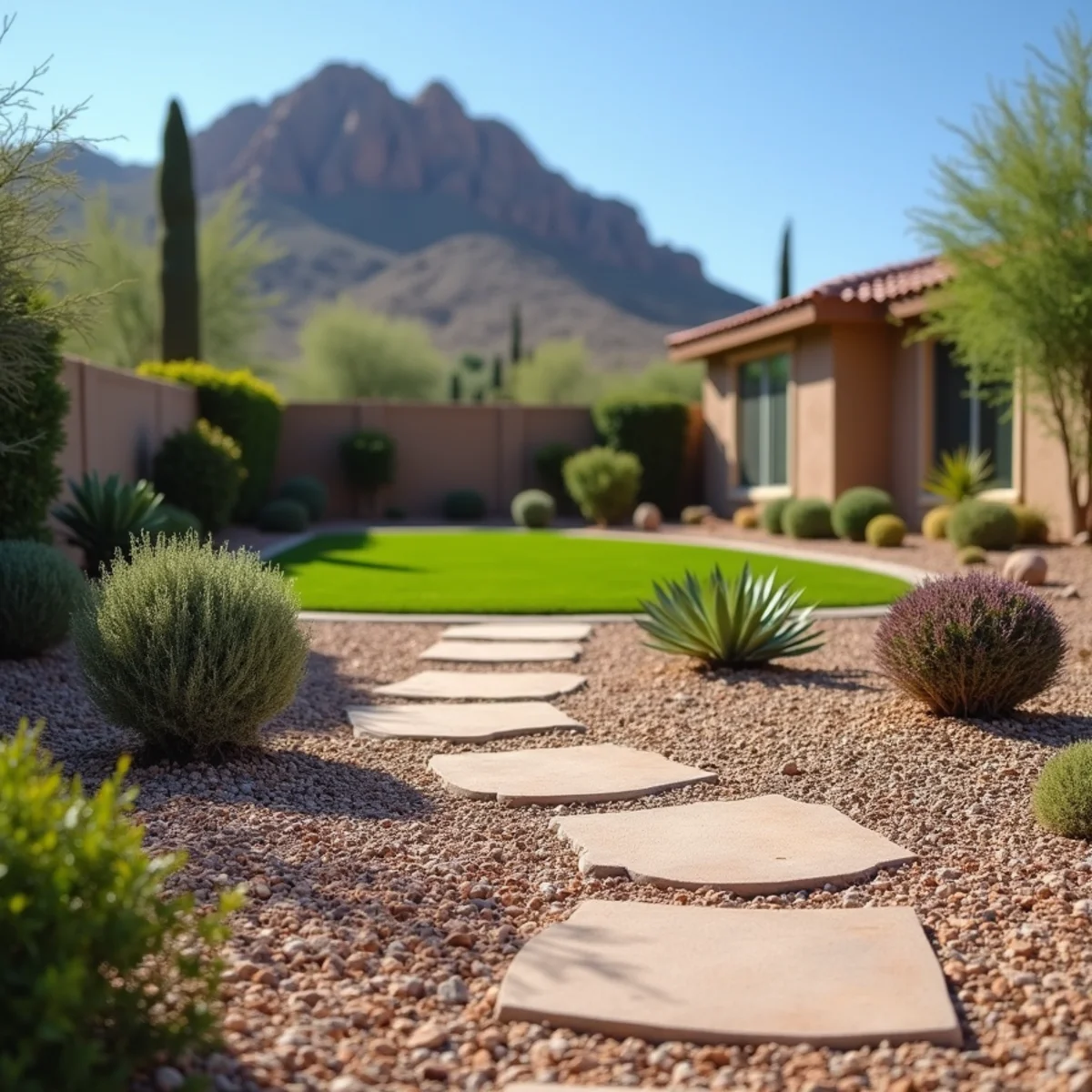 Desert landscaping in Phoenix, AZ by YardGuy4Hire
